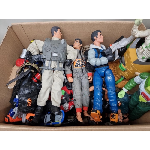 171 - Action Man: a large collection of Action Man and similar figures, including villans, mostly 199... 