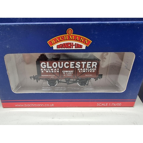 69 - Bachmann: two locomotives, comprising LMS No.3709 and GWR No.3711; together with four freight w... 