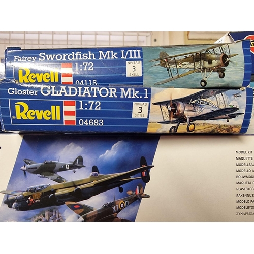 76 - Model Kits: a collection of ten unmade model kits, to include: Airfix, Tamiya and Revell.... 