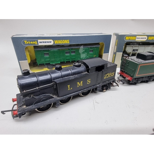 86 - Wrenn: a small group of locomotives and wagons, to include 'Devizes Castle' No.7002, with tender and... 