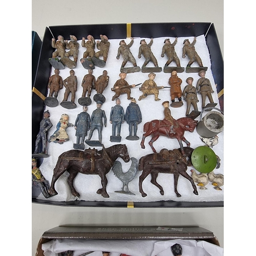 9 - Antique Lead: a large collection of military figures, various regiments, to include: a part set regi... 