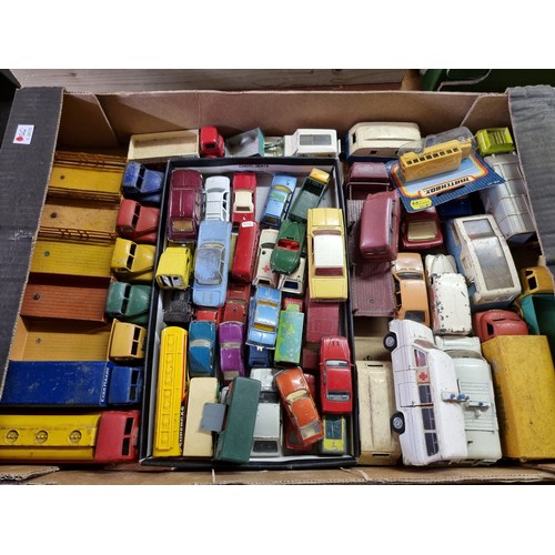 138 - Vintage Diecast: a large collection of Matchbox, Dinky and Corgi vehicles; together with a small gro... 