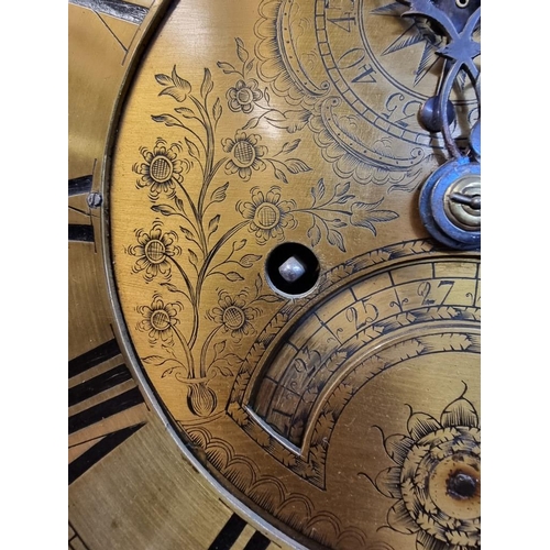 1030 - A George III oak eight day longcase clock, the 12in square brass dial inscribed 'John Mason, Bawtry'... 