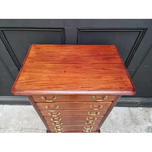 1036 - A hardwood chest of drawers, 65.5cm wide.