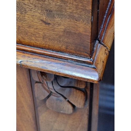 1067 - A Victorian mahogany chiffonier, 107cm wide, (lacking back panels).