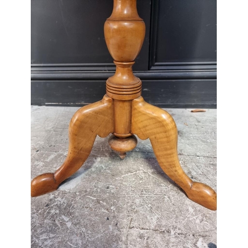 1119 - A rare 19th century New Zealand indigenous specimen wood parquetry circular tripod table, circa 1870... 