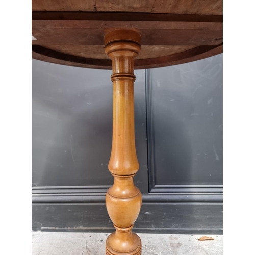 1119 - A rare 19th century New Zealand indigenous specimen wood parquetry circular tripod table, circa 1870... 