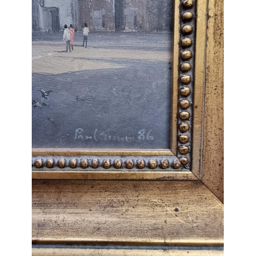 1325 - Paul Gunn, 'Campo san Giovanni e Paulo, Venice', signed and dated '86, oil on board, 19 x 29cm. ... 