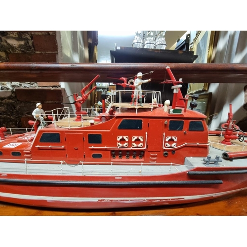 1141 - A large model of a German World War II fireboat, D912, 114cm long.