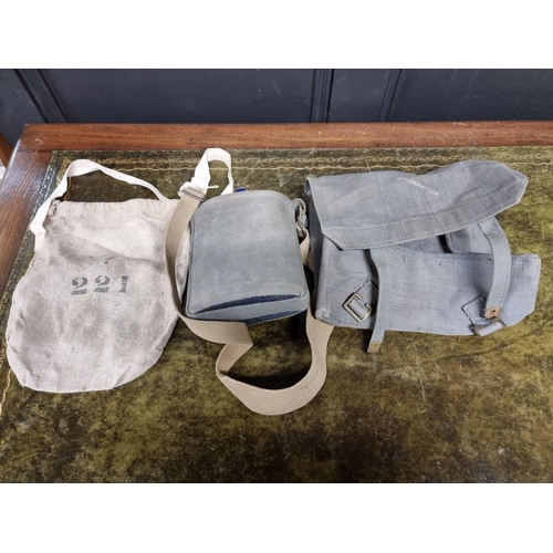 1234 - Two military canvas kit bags, containing 1937 pattern British Army and RAF webbing.