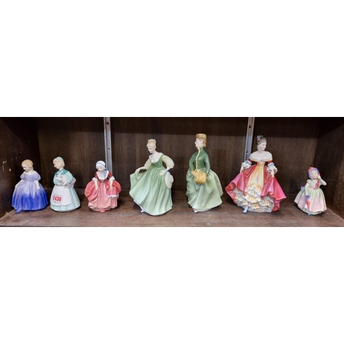 1436 - Seven Royal Doulton figures. 