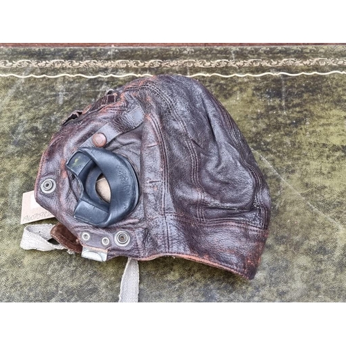 1503 - A World War II RAF C-Type leather flying helmet and Mk VIII goggles.