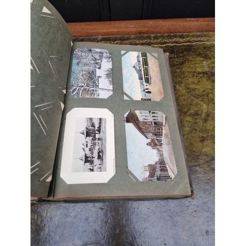 1508 - A postcard album; together with two artists books, by John Burnet.