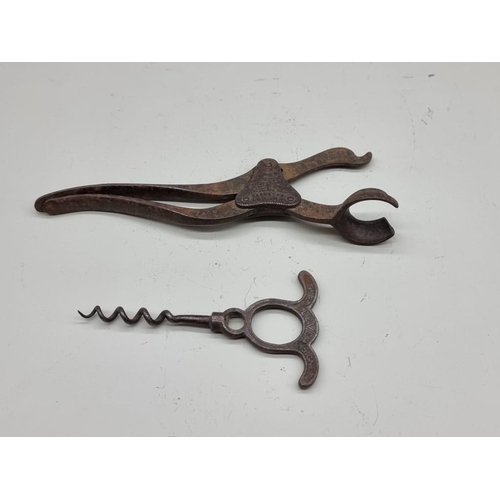 1618 - A Victorian Lund patent 'The Lever Signet' corkscrew.