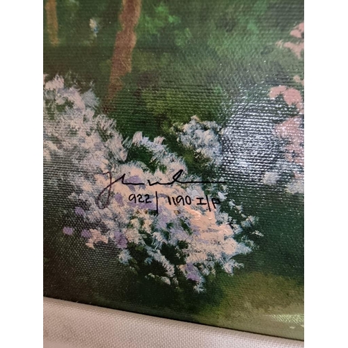 1549 - Thomas Kinkade, 'Gardens Beyond Spring Gate'; 'Garden of Prayer', a pair, each signed and numbered, ... 