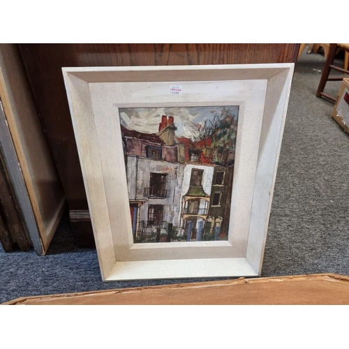 1675 - A mixed group of pictures, to include: John Piper, a thatched cottage, signed, watercolour, 24.5 x 3... 