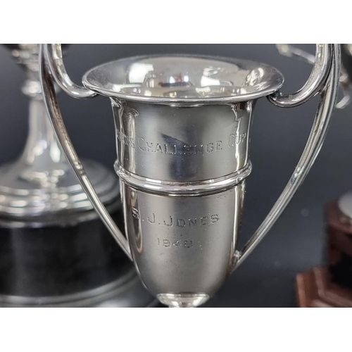 228 - Five silver trophy cups, 427g.