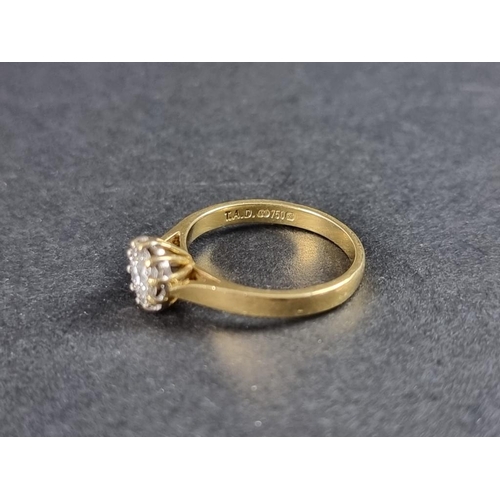 267 - An 18ct gold diamond solitaire ring, of approximately 0.25ct, size M.