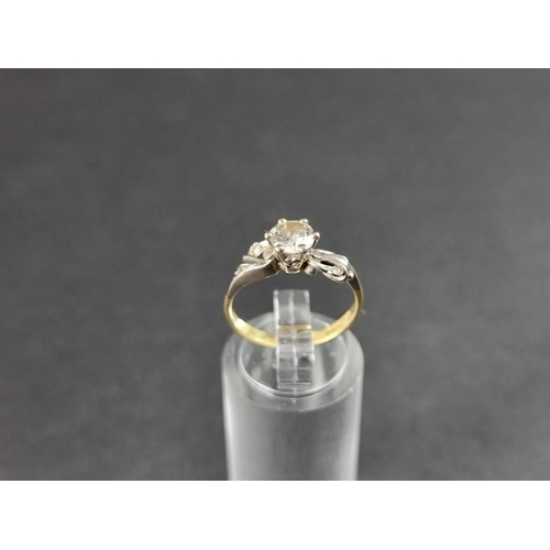 269 - An 18ct gold diamond solitaire ring, of approximately 0.50ct, hallmarked London 1962, size L 1/2-M.... 