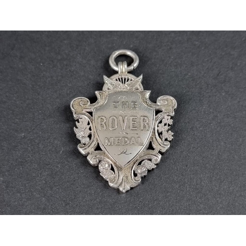 358 - Automobilia: a rare Rover Motor Group silver medal, 4cm long excluding suspension loop, cased, 18.2g... 