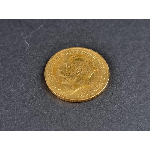 479 - Coins: a George V 1918 gold sovereign.