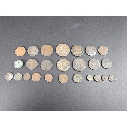 503 - Coins: an interesting group of coins and trading tokens. (25)