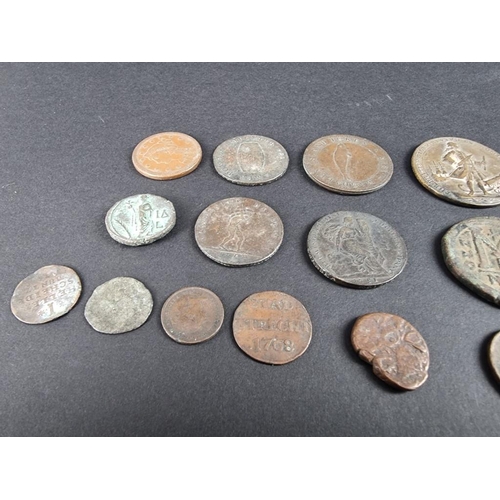 503 - Coins: an interesting group of coins and trading tokens. (25)