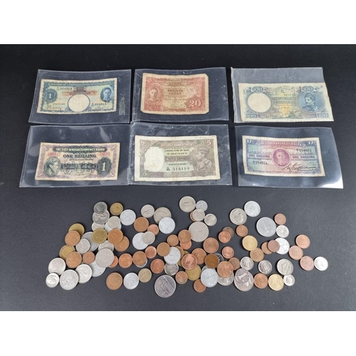 510A - Coins: a quantity of World coins and bank notes.