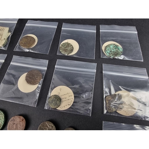 520 - Coins: an interesting collection of Roman, Bactrian, Afghanistan, Maltese and other collectable coin... 