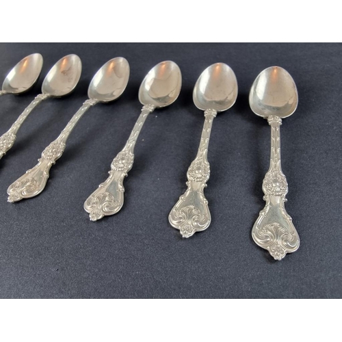 57 - A set of six American coffee spoons, stamped 'Sterling', 68g.