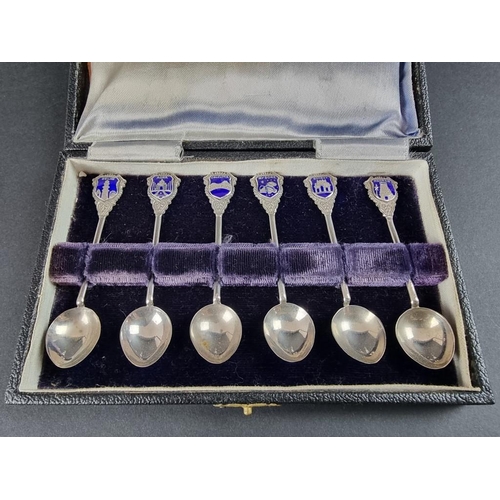 83 - A miniature silver trophy cup, by Robert Pringle & Sons, Chester 1916; together with a silver mo... 