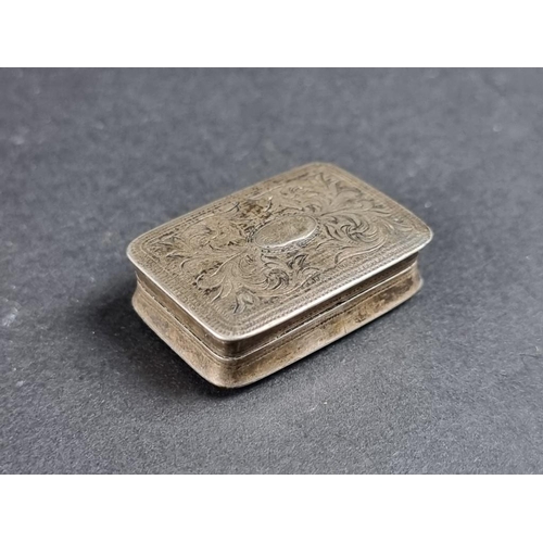 96D - A George IV silver vinaigrette, by Joseph Willmore, Birmingham 1826, 3cm, gross weight 11.5g.... 