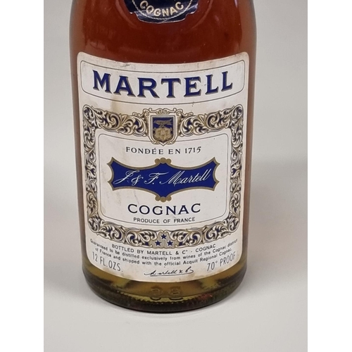 31 - An old 12 fl.oz. bottle of Martell 'Three Star' Cognac, probably 1970s bottling.