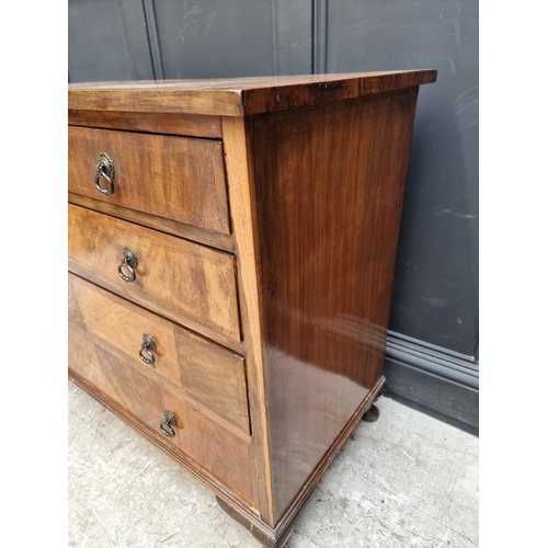 1017 - A 1930s walnut chest of drawers, 106.5cm wide.