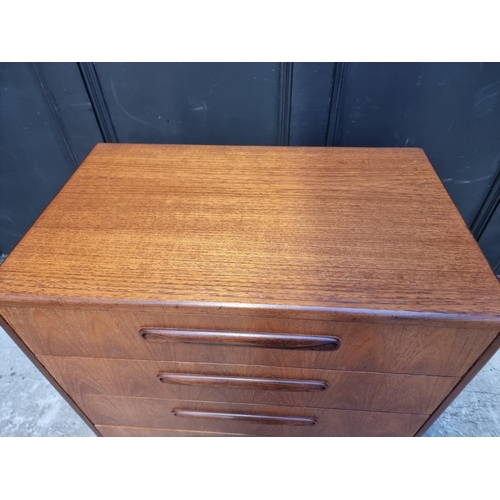 1046 - A mid-century G-Plan chest of drawers, 72cm wide.