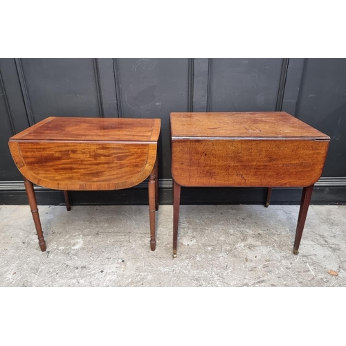 1133 - Two 19th century mahogany Pembroke tables. (2)