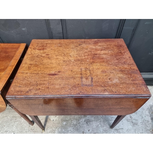 1133 - Two 19th century mahogany Pembroke tables. (2)