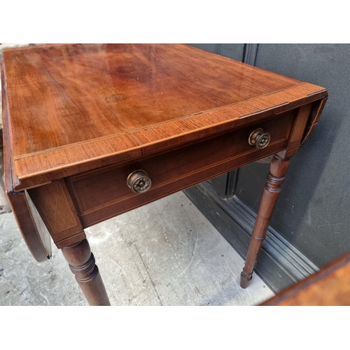 1133 - Two 19th century mahogany Pembroke tables. (2)