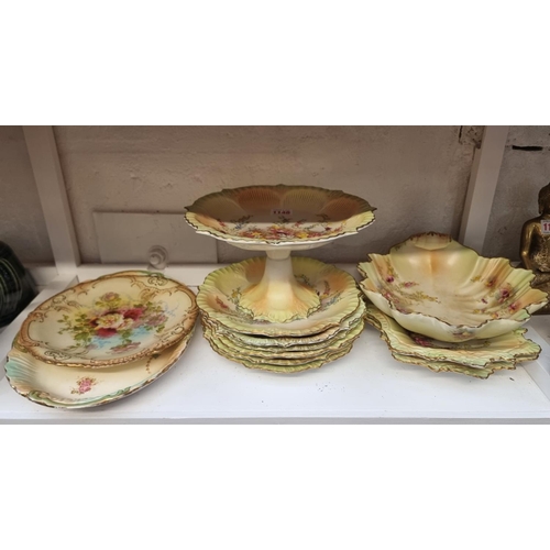 1148 - A Carlton Ware Blushware part dessert service; and two other similar items. (12)... 