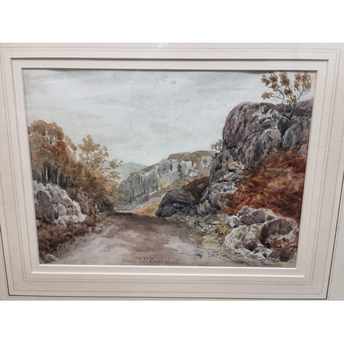 1285 - A interesting group of 19th century watercolours, to include: examples by W H Dyer, 33 x 45cm, and R... 