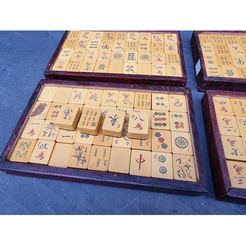 1295 - A collection of Mahjong counters.