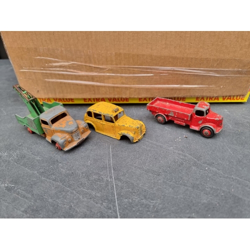 1307 - A collection of Corgi, Dinky and other similar diecast vehicles, (playworn).