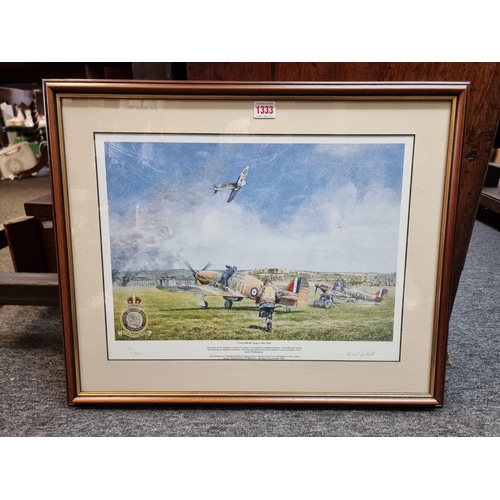 1333 - Michael Southcott, 'Tangmere, August 16th 1940' signed in pencil and number 195/503, colour pri... 