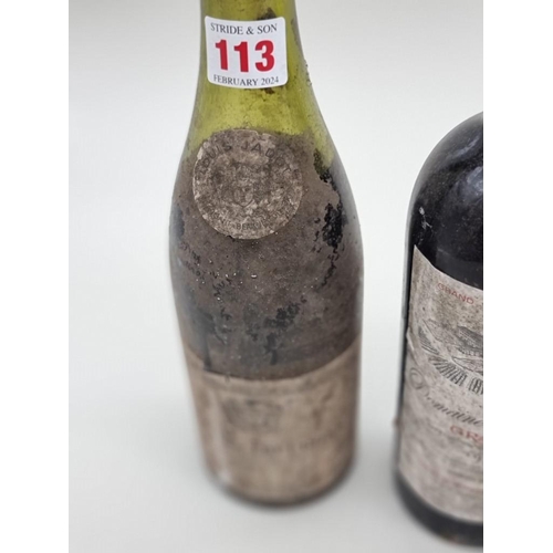 113 - An interesting group of French red wine, to include Beaunes-Theurons, 1959; Chateau Lynch-Bages, 195... 