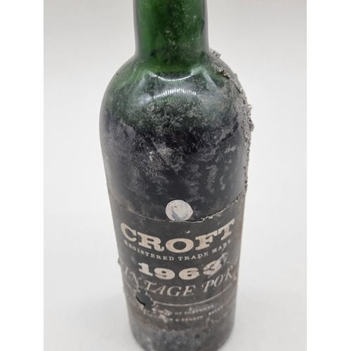 92 - A bottle of Croft 1963 Vintage Port.