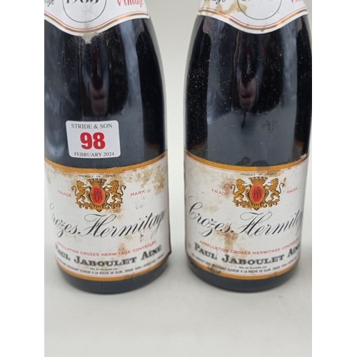 98 - Six 75cl bottles of Crozes Hermitage, 1983, Paul Jaboulet Aine. (6)