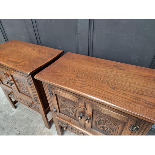 1004 - A pair of 'Bevan Funnell' oak side cabinets, 68.5cm wide. (2)