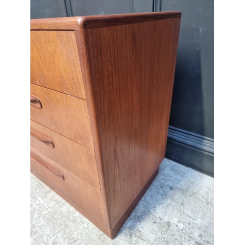 1046 - A mid-century G-Plan chest of drawers, 72cm wide.