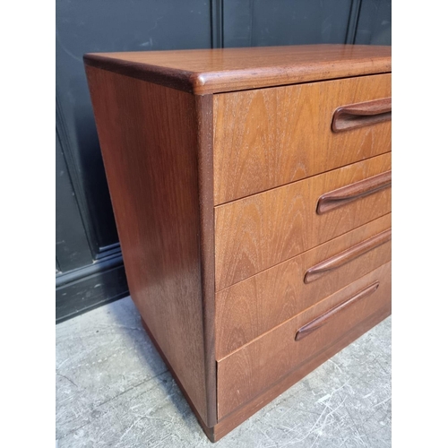 1046 - A mid-century G-Plan chest of drawers, 72cm wide.