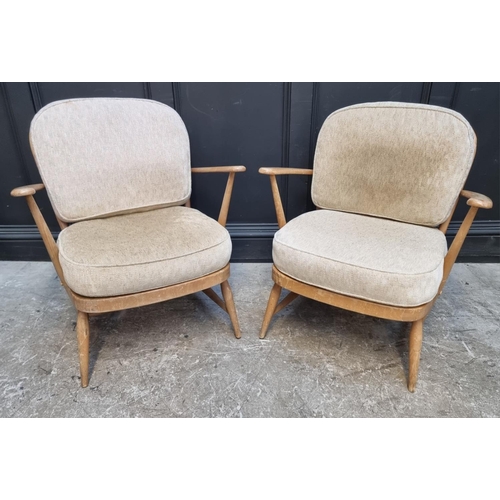 1085 - A pair of vintage Ercol armchairs. (2)